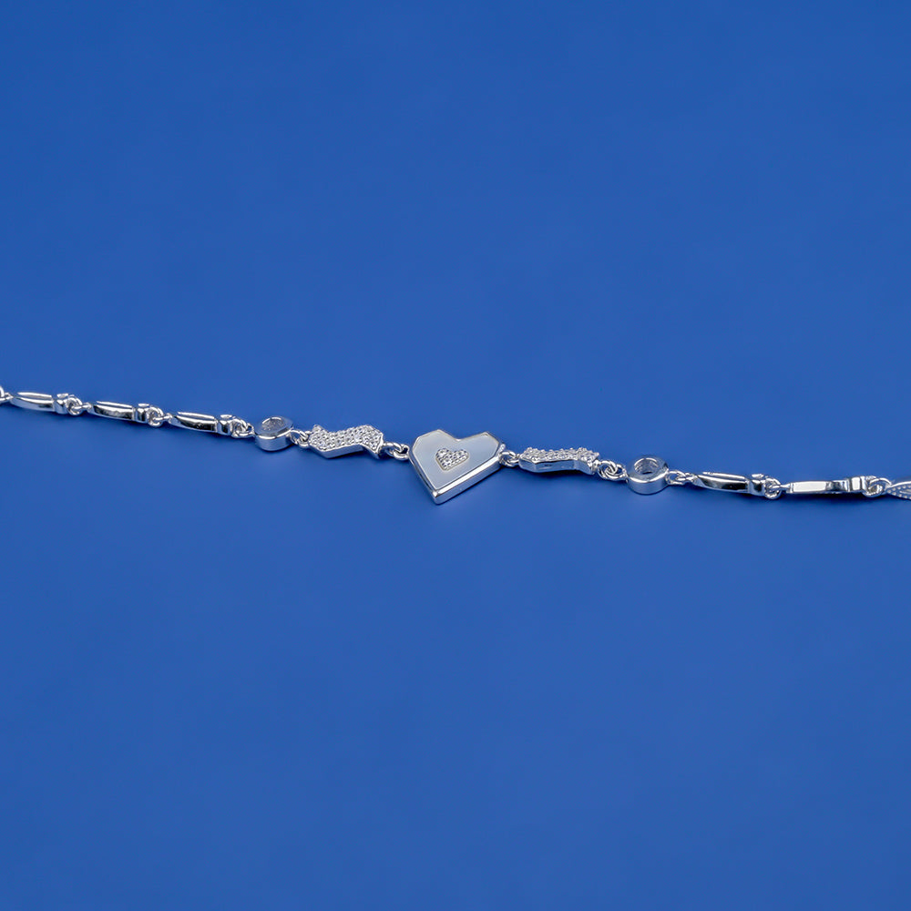 Fancy Heart Lucky  Silver 925